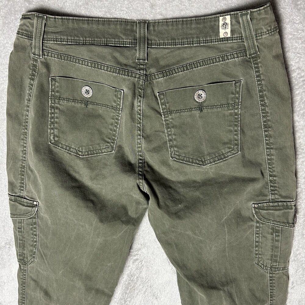 Vintage Green Women’s Levi Cargo Pants Size 6 Rare Skinny Combat Grunge Punk   - Picture 11 of 12